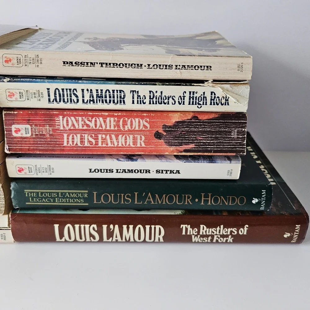 Vtg‎ LOUIS L'AMOUR Western Novels - LOT OF 14 - PB & HC Bantam Books